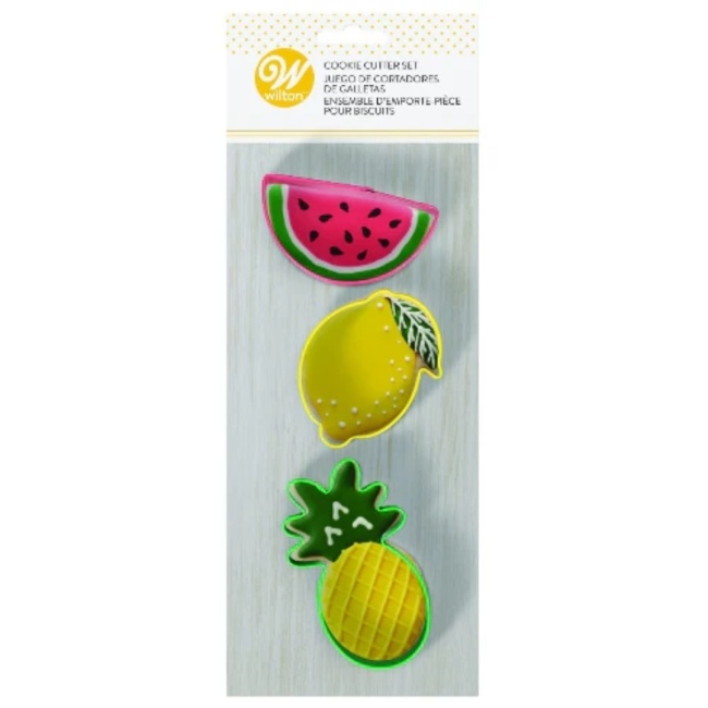 Set decupatoare Fructe, Pepene, Lamaie, Ananas - Wilton