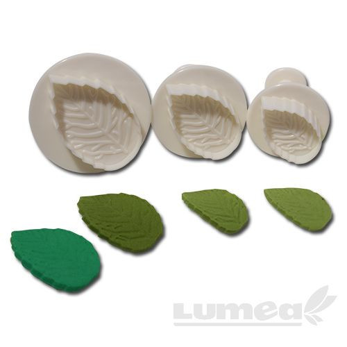 Set decupatoare frunze de trandafiri, 3 bucati - Lumea Basmelor
