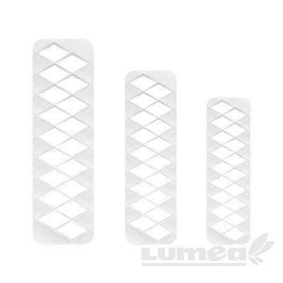 Set decupatoare textura de Romb, 3 buc. - PME