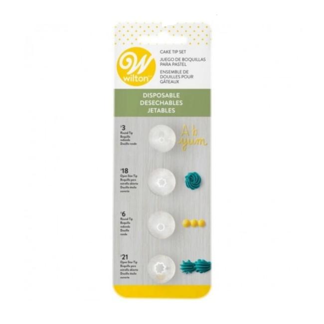 Set Dui de ornare model Stea Deschis si rotund, #3, #18, #6, #21 - Wilton