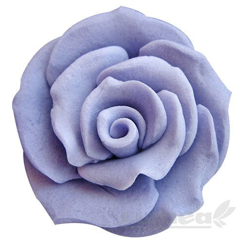 Trandafiri medii mov din pasta de zahar, L4,5 cm x l 4,5 cm x h3 cm, 30 buc, 800g - Lumea