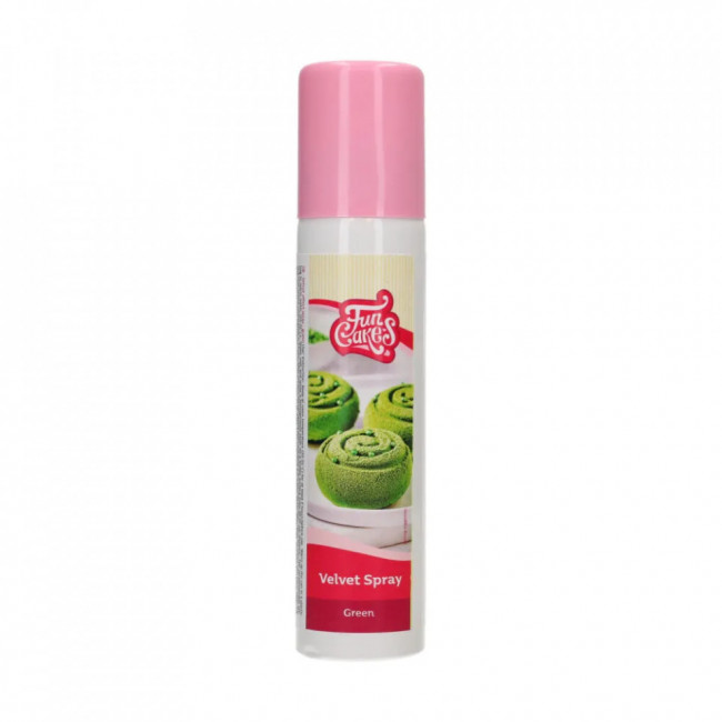 Colorant alimentar spray verde velvet - FunCakes