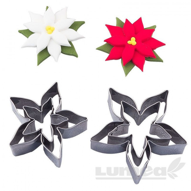Set decupatoare potir trandafir, 4 bucati - Lumea