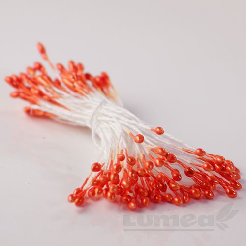 Stamine culoare portocaliu 2mm, 240 buc. - Lumea