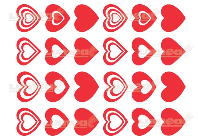 Vafa tort Inimi diferite, Valentine's Day model 2 - Lumea