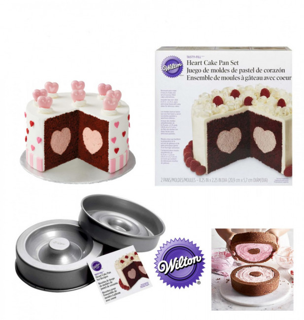 Forma de copt cu model de Inima, ∅:21 cm - Wilton