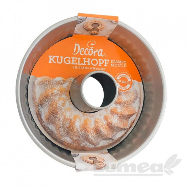 Forma de copt Kuglof din metal antiaderent, Ø22 cm x h11.5 cm - Decora