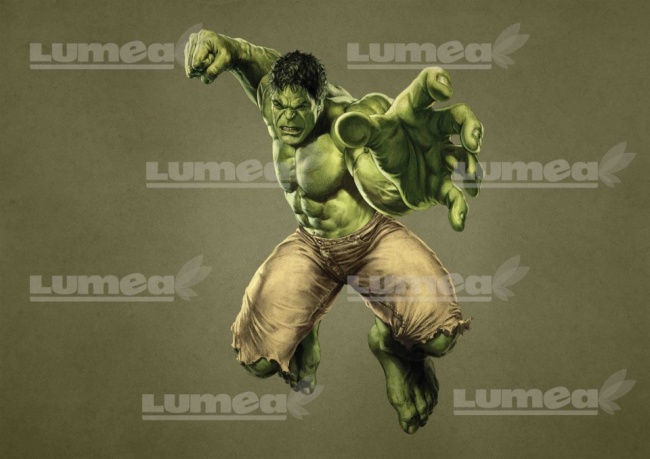 Imagine comestibila tort din Zahar, Hulk model 1 - Lumea