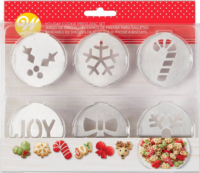 Rezerva de presa pentru biscuiti model craciun, 6 buc. - Wilton