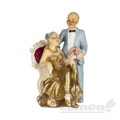 Figurine Mire si mireasa cuplu in varsta