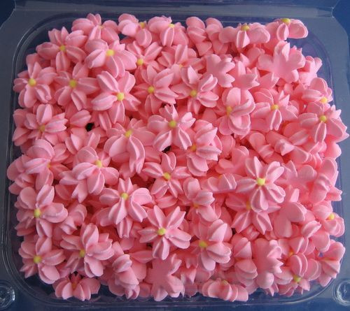Floricele roz din zahar, 300g - Lumea