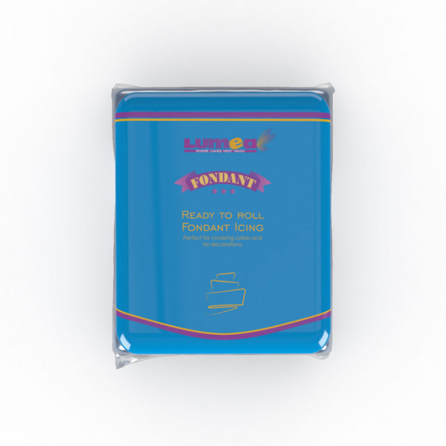 Fondant Albastru Inchis, 250g - Lumea