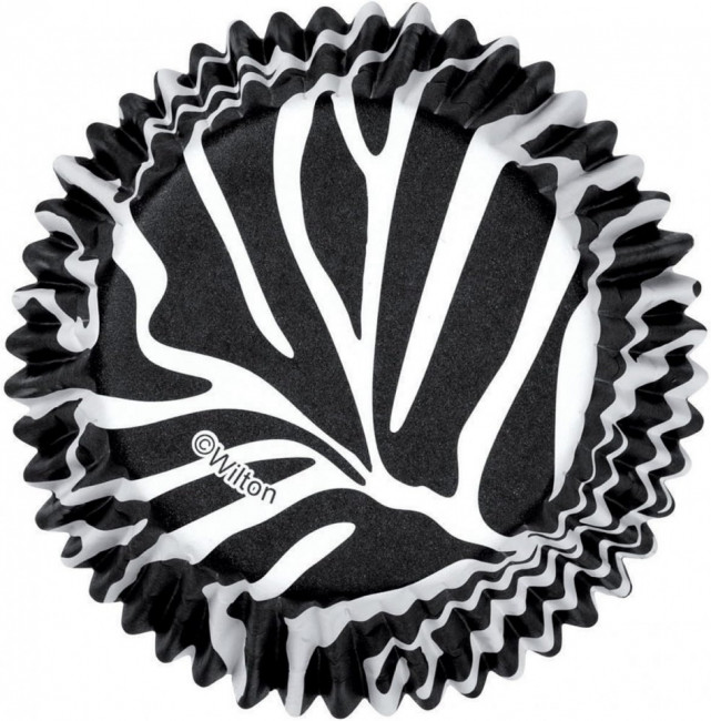 Hartii briose ColorCups Model Zebra 36 buc. - Wilton