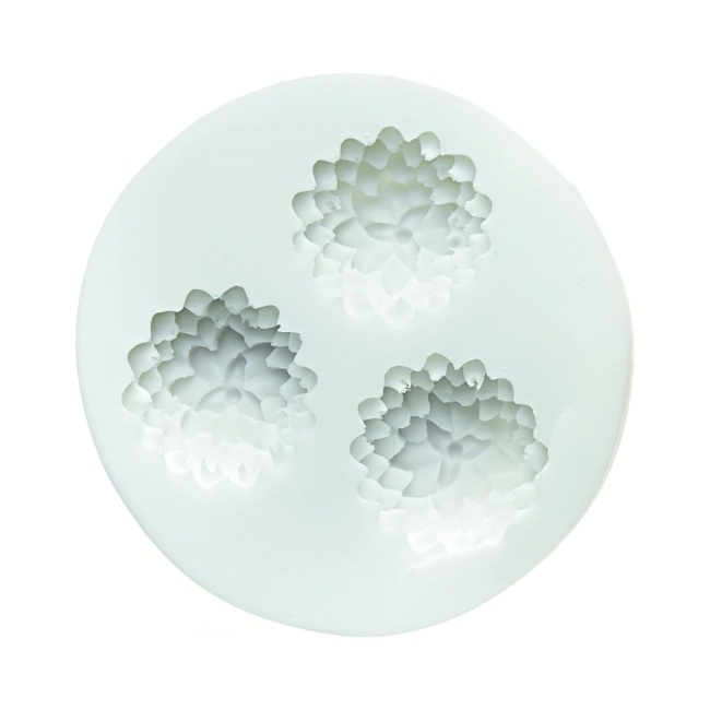 Mulaj silicon Flori rotunde 3D - SilikoMart