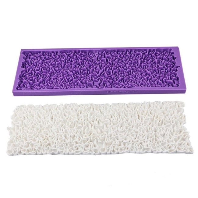 Mulaj silicon decor cu model "scrunch ruffle simpress" - Lumea
