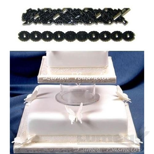 Set decupatoare panglica Lace trips, 2 bucati - Patchwork