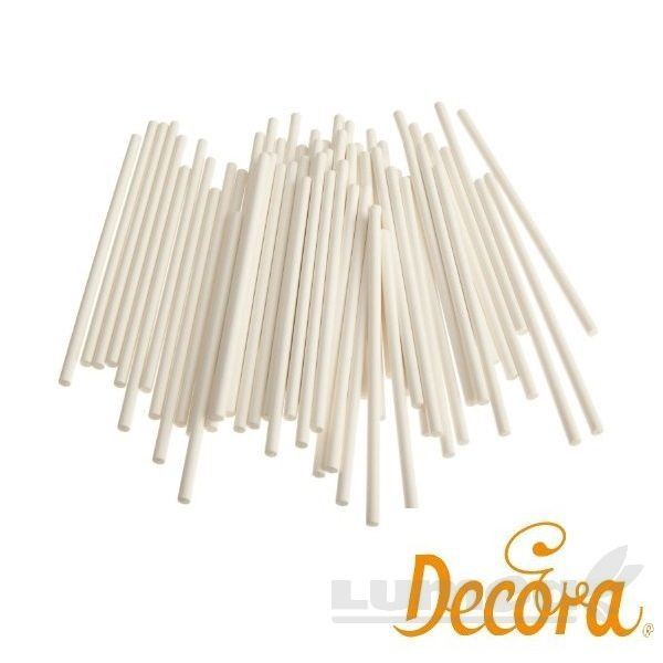 Betisoare de hartie pentru acadele, lolipop, 360mm, 25 buc. - Decora