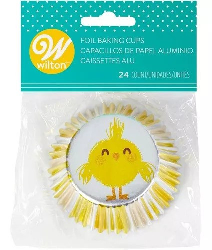 Hartii briose model auriu si argintiu cu puisor 24 buc. - Wilton