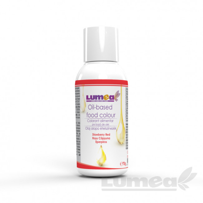 Colorant alimentar pe baza de ulei Roșu Căpșuna, 70g - Lumea