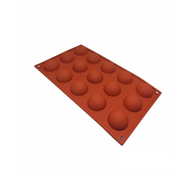 Forma silicon Semicerc, 4 cm, 15 cav. - SilikoMart