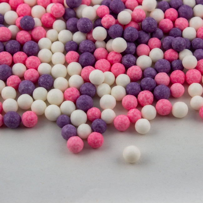 Perle din zahar mix Princess, 7mm, 1kg - Lumea