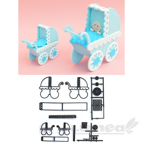 Set decupatoare carucior bebe, 17 bucati - Patchwork