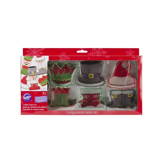 Set decupatoare Imbracaminte de Craciun, 7 buc. - Wilton