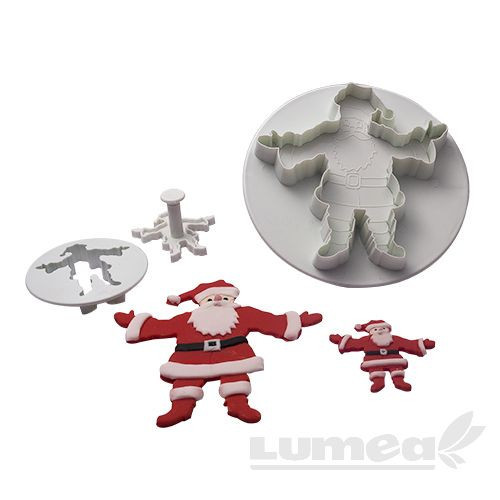 Set decupatoare Mos Craciun, 2 buc, Ø: 14 cm & Ø: 6,5 cm - Lumea