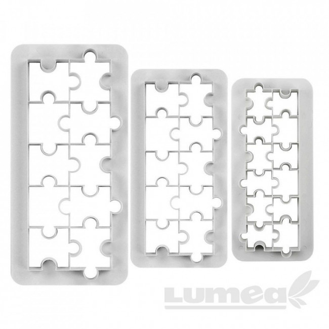 Set decupatoare puzzle, 3 bucati - Lumea Basmelor