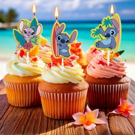 Комплект свещи Stitch, 4 части - deKora - Img 3