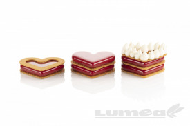 Силиконова форма за торта "LEVEL HEARTS 35" - SilikoMart - Img 5