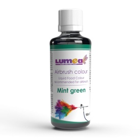 Течен хранителен оцветител на водна основа Mint Green, 90ml - препоръчва се за аерограф - The World