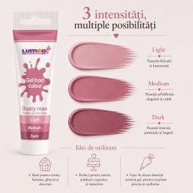Хранителен гел оцветител Dusty Rose, туба, 30 г - Lumea - Img 3