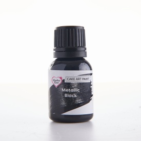 Colorant alimentar Negru metalizat, 23g -Rainbow Dust