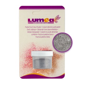 Colorant alimentar pudra de suprafata Argintiu Perlat, 4g - Lumea