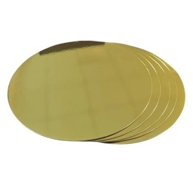 Discuri tort Auriu-Negru, 3mm, 35 cm, 5 buc. - Lumea