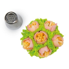 Dui de ornare "Flower tubes 10" - SilikoMart