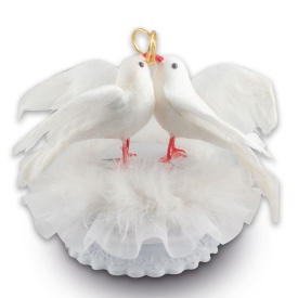 Figurine nunta Porumbei Indragostiti cu Inel - Kardasis