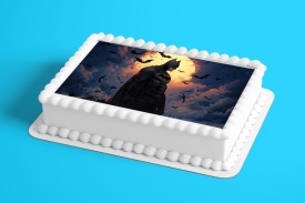 Imagine comestibila tort din Zahar, Batman model 1 - Lumea - Img 2
