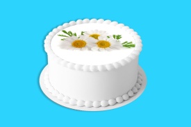 Imagine comestibila tort din Zahar Buchet de Margarete - Lumea - Img 4