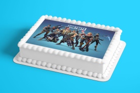 Imagine comestibila tort din Zahar Caractere Fortnite - Lumea - Img 2