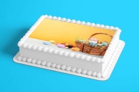Imagine comestibila tort din Zahar Cosulet de paste - Lumea - Img 2