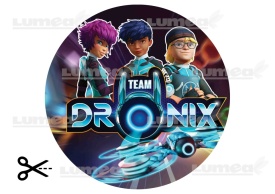 Imagine comestibila tort din Zahar Dronix model 1 - Lumea - Img 3