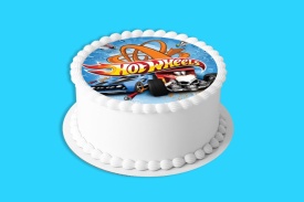Imagine comestibila tort din Zahar Explozie Hot Wheels - Lumea - Img 4