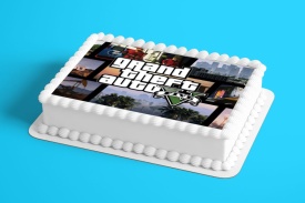 Imagine comestibila tort din Zahar, gta V model 1 - Lumea - Img 2