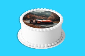 Imagine comestibila tort din Zahar, Lamborghini model 2 - Lumea - Img 4