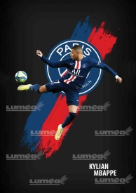 Imagine comestibila tort din Zahar, Mbappe model 2 - Lumea - Img 1