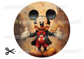 Imagine comestibila tort din Zahar Mickey pe strada - Lumea - Img 3
