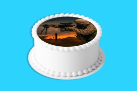 Imagine comestibila tort din Zahar Soldat in lupta - Lumea - Img 4