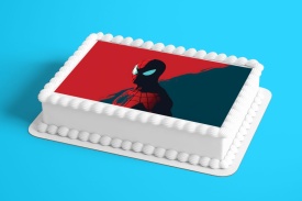 Imagine comestibila tort din Zahar, Spiderman model 2 - Lumea - Img 2